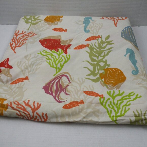 The Company Store Full/Queen size duvet cover Fish Print